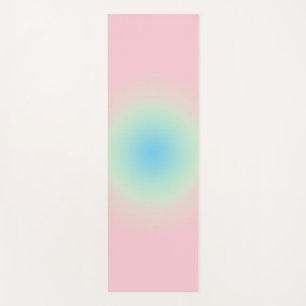 Aura Blue Pink gradient Ombre Yogamat