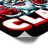 Aura Claus For Funny Santa Christmas Meme Quote Poster (Hoek)