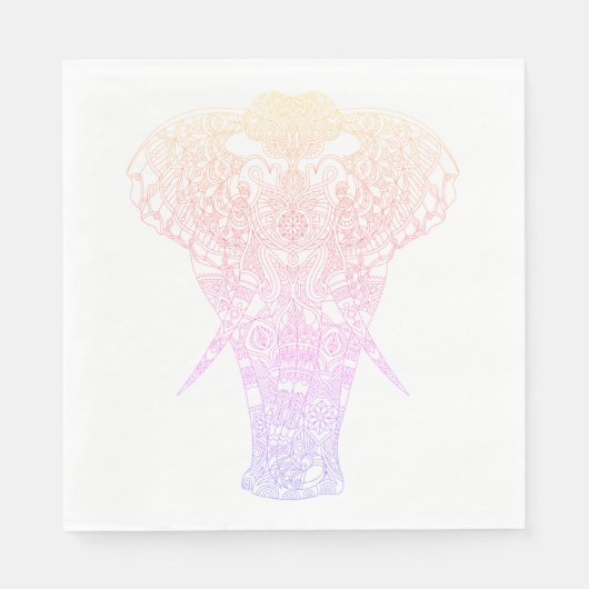 Aura Elephant Napkin Servet (Voorkant)