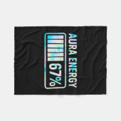 Aura Energie 67 67 Zes Zeven Meme Fleece Deken (Voorkant (Horizontaal))