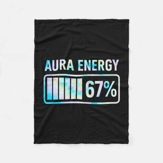 Aura Energie 67 67 Zes Zeven Meme Fleece Deken (Voorkant)