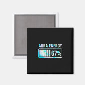Aura Energie 67 67 Zes Zeven Meme Magneet (Voorkant / Achterkant)