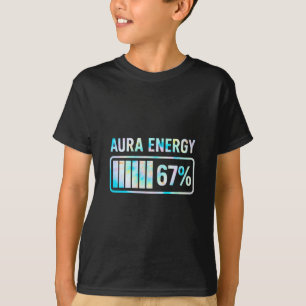 Aura Energie 67 67 Zes Zeven Meme T-shirt
