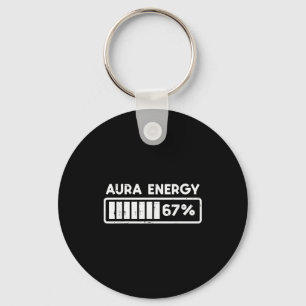 Aura Energie 67 Grappig Nummer 6 7 Meme Kinderen J Sleutelhanger