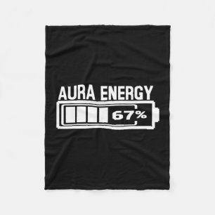 Aura Energie 67 Grappige Zes Zeven Meme Gen Alpha Fleece Deken