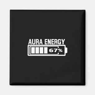 Aura Energie 67 Grappige Zes Zeven Meme Gen Alpha  Magneet