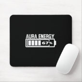 Aura Energie 67 Grappige Zes Zeven Meme Gen Alpha Muismat (Met muis)