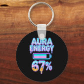 Aura Energie 67 Meme Ijs Drip 6 7 Grappig Zes S Sleutelhanger (Voorkant)