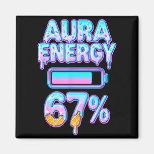 Aura Energie 67 Meme Ijs Drip 6 7 Grappige Zes S Magneet
