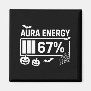 Aura energie 67 procent 6 7 meme halloween  magneet