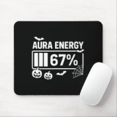 Aura energie 67 procent 6 7 meme halloween muismat (Met muis)