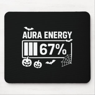 Aura energie 67 procent 6 7 meme halloween muismat