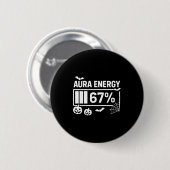 Aura energie 67 procent 6 7 meme halloween ronde button 5,7 cm (Voorkant /achterkant)