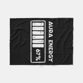 Aura Energie 67 Procent Grappig Nummer 6 7 Meme Vr Fleece Deken (Voorkant (Horizontaal))