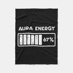 Aura Energie 67 Procent Grappig Nummer 6 7 Meme Vr Fleece Deken