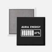 Aura Energie 67 Procent Grappig Nummer 6 7 Meme Vr Magneet (Voorkant / Achterkant)