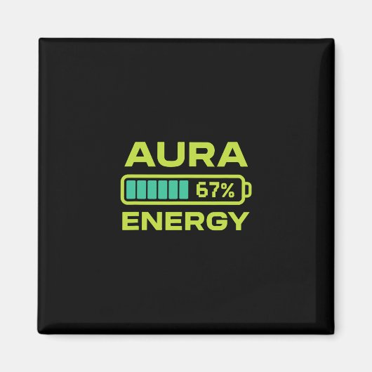 Aura Energie 67 Procent Meme Zes Zeven Farming Magneet (Voorkant)