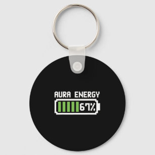 Aura Energie 67 T-shirt Grappige Meme Zes Zeven 6  Sleutelhanger