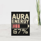 Aura-energie bij 67 MeMe Six Seven Gen Alpha Slang Kaart (Voorkant)