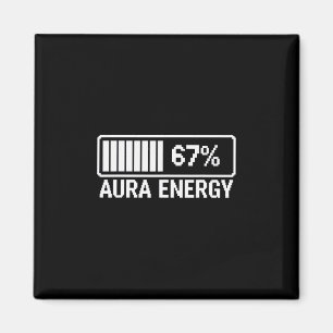 Aura Energie Bij 67 Zes Zeven Meme Magneet
