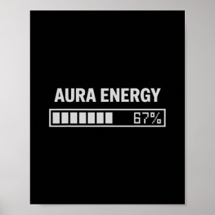 Aura Energie Op 67 Grappig Zes Zeven Meme Gen Alph Poster