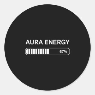 Aura Energie Op 67  Ronde Sticker