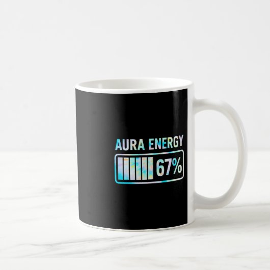 Aura Energy 67 67 Six Seven Meme Koffiemok (Rechts)