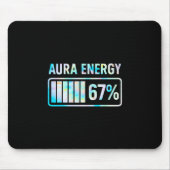 Aura Energy 67 67 Six Seven Meme  Muismat (Voorkant)