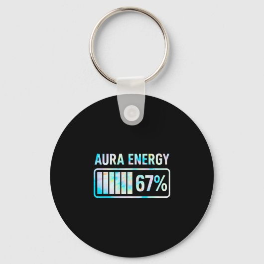 Aura Energy 67 67 Six Seven Meme  Sleutelhanger (Voorkant)