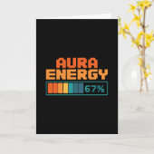 Aura Energy 67% Aura Farming Alpha Slang Gen 67th  Kaart (Gele Bloem)