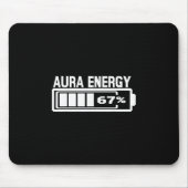 Aura Energy 67 Funny Six Seven Meme Gen Alpha Slan Muismat (Voorkant)