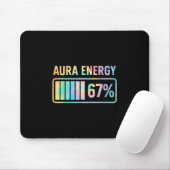 Aura Energy 67 Funny Six Seven Meme Gen Alpha Slan Muismat (Met muis)