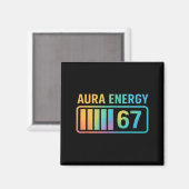 Aura Energy 67 Gen Alpha 6 7 Meme Infinite Rizz St Magneet (Voorkant / Achterkant)
