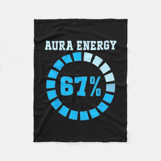 Aura Energy At 67 Funny Six Seven Meme Lets Get 6  Fleece Deken (Voorkant)