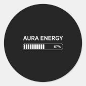 Aura Energy At 67  Ronde Sticker (Voorkant)