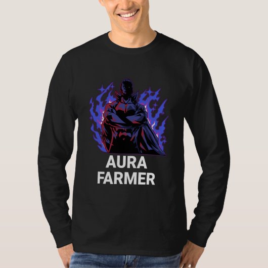 Aura Farmer Cool Anime Super Hero T-shirt (Voorkant)