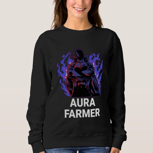 Aura Farmer Cool Anime Super Hero Trui (Voorkant)