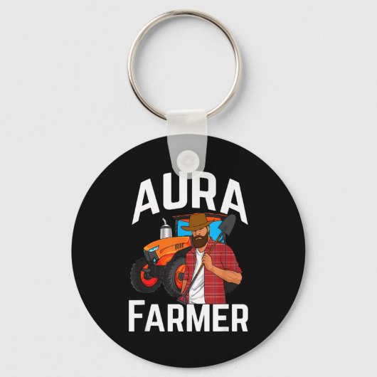 Aura Farmer Funny Meme  Sleutelhanger (Voorkant)