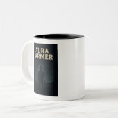 Aura Farmer – Het kosmische brouwsel Tweekleurige Koffiemok (Voorkant links)