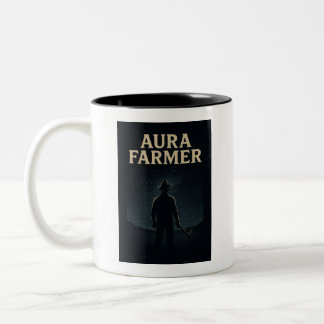 Aura Farmer – Het kosmische brouwsel Tweekleurige Koffiemok