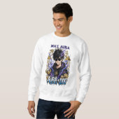 Aura Farming Anime Sweatshirt - Max Aura +1000 (Voorkant volledig)