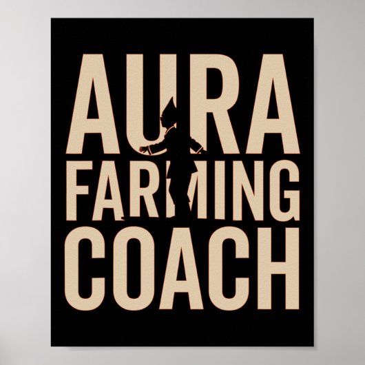 Aura Farming Coach Boat Racing Kind Meme Halloween Poster (Voorkant)