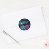 Aura Farming kleurrijke vallei Ronde Sticker (Envelop)
