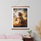 "Aura" Fine Art Baby Sky Fairy Hangend Wandkleed (Slaapkamer)