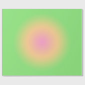  Aura Green Yellow Pink gradient Ombre Gift Cadeaupapier (Vlak)