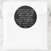 Aura-het bewijs ronde sticker (Tas)