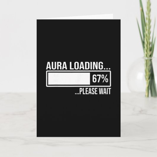Aura Laden 67 Grappige Zes Zeven Gen Alpha Meme  Kaart (Voorkant)