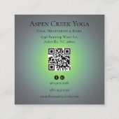 Aura Meditatie Yoga Vierkant Visitekaartje (Achterkant)