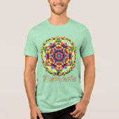 Aura Namaste Kaleidoscoop Tri-Blend Shirt (Voorkant)