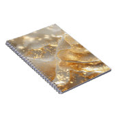 Aura of Gold – White & Gold Luxury Journal Noteboo Notitieboek (Rechterzijde)